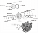 Cylinder HeadBreather Group Diagram and Parts List for  Kohler Engine