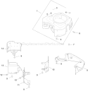 Page B Diagram and Parts List for  Kohler Engine
