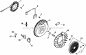 Page K Diagram and Parts List for  Kohler Engine