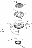 Page J Diagram and Parts List for  Kohler Engine