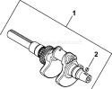 Page D Diagram and Parts List for  Kohler Engine