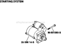 Page M Diagram and Parts List for  Kohler Engine