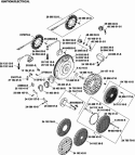 Page J Diagram and Parts List for  Kohler Engine