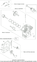 Page M Diagram and Parts List for  Kohler Engine