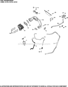 Fuel_System_Group_8-24-912_Ch682-752 Diagram and Parts List for  Kohler Engine