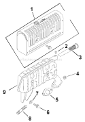 Page F Diagram and Parts List for  Kohler Engine