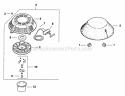Page P Diagram and Parts List for  Kohler Engine