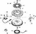 Page J Diagram and Parts List for  Kohler Engine