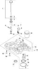 Page K Diagram and Parts List for  Kohler Engine