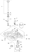 Page K Diagram and Parts List for  Kohler Engine