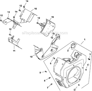 Page B Diagram and Parts List for  Kohler Engine