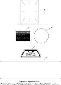 Page E Diagram and Parts List for  Kohler Engine