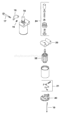 Page K Diagram and Parts List for  Kohler Engine