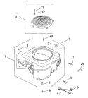 Page C Diagram and Parts List for  Kohler Engine