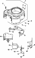 Page B Diagram and Parts List for  Kohler Engine