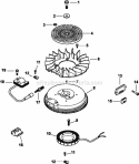 Page J Diagram and Parts List for  Kohler Engine