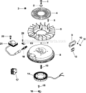 Page J Diagram and Parts List for  Kohler Engine
