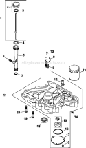 Page K Diagram and Parts List for  Kohler Engine