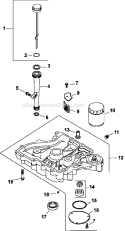Page K Diagram and Parts List for  Kohler Engine