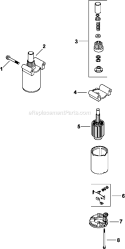 Page M Diagram and Parts List for  Kohler Engine