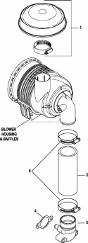 Page A Diagram and Parts List for  Kohler Engine