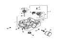 Oil PanLubrication Diagram and Parts List for  Kohler Engine