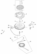 Page J Diagram and Parts List for  Kohler Engine