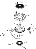 Page J Diagram and Parts List for CV730-0017  Kohler Engine