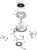Page J Diagram and Parts List for  Kohler Engine
