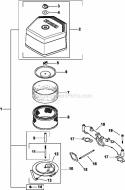 Part Location Diagram of 2405433-S Kohler Elbow, Air Cleaner