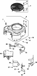 Page B Diagram and Parts List for  Kohler Engine