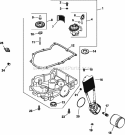 Page K Diagram and Parts List for  Kohler Engine