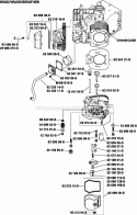 Page H Diagram and Parts List for  Kohler Engine
