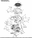 Page B Diagram and Parts List for  Kohler Engine