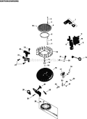 Page K Diagram and Parts List for  Kohler Engine