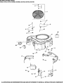 Page C Diagram and Parts List for  Kohler Engine