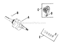 Page O Diagram and Parts List for  Kohler Engine