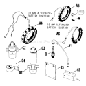 Page F Diagram and Parts List for  Kohler Generator