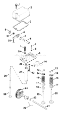 Page D Diagram and Parts List for  Kohler Engine
