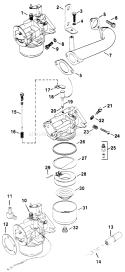Page E Diagram and Parts List for  Kohler Engine