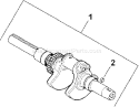 Page E Diagram and Parts List for  Kohler Engine