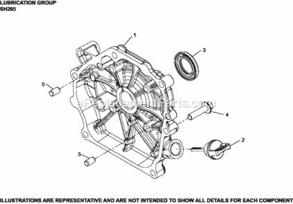 Lubrication_Group_Rh265-3103_Rh265 Diagram and Parts List for  Kohler Engine