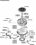 Page K Diagram and Parts List for  Kohler Engine