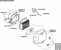 Page A Diagram and Parts List for  Kohler Engine