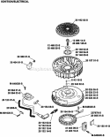Page K Diagram and Parts List for  Kohler Engine