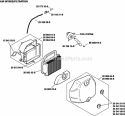 Page A Diagram and Parts List for  Kohler Engine
