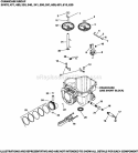 Page C Diagram and Parts List for  Kohler Engine