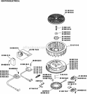 Page J Diagram and Parts List for  Kohler Engine