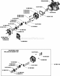 Page E Diagram and Parts List for  Kohler Engine