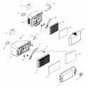 Air Intake Group Diagram and Parts List for  Kohler Engine